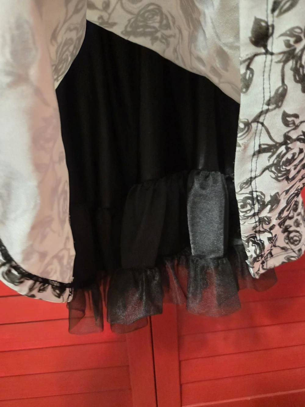 Knitworks Black and White Floral Fit & Flare Dress